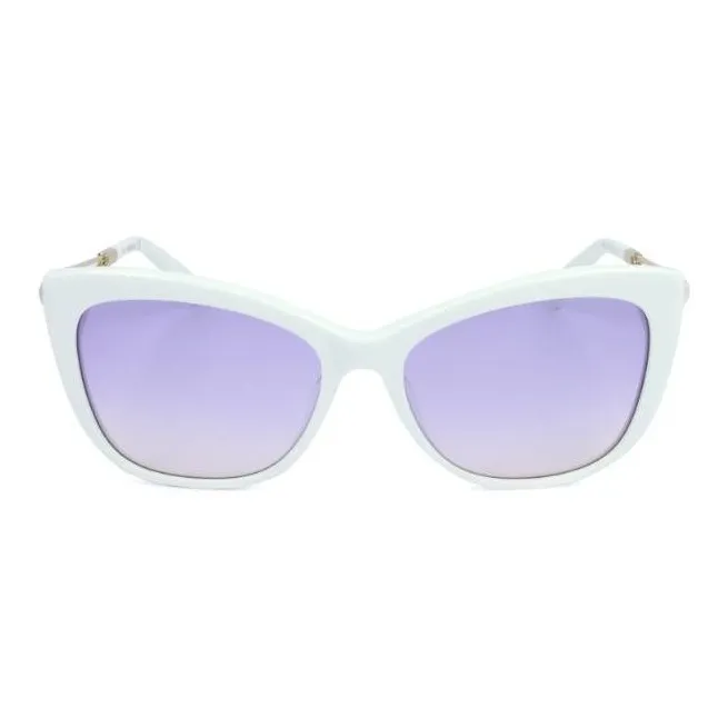 Swarovski Acetate Butterfly Sunglasses Women's White-1