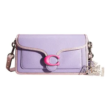 COACH Tabby Pebbled Leather God Of Wine Bag, Shoulder Bag Women's Light Purple