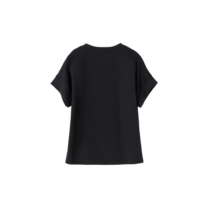 SOON FLOWER T Shirt Women's Black-1