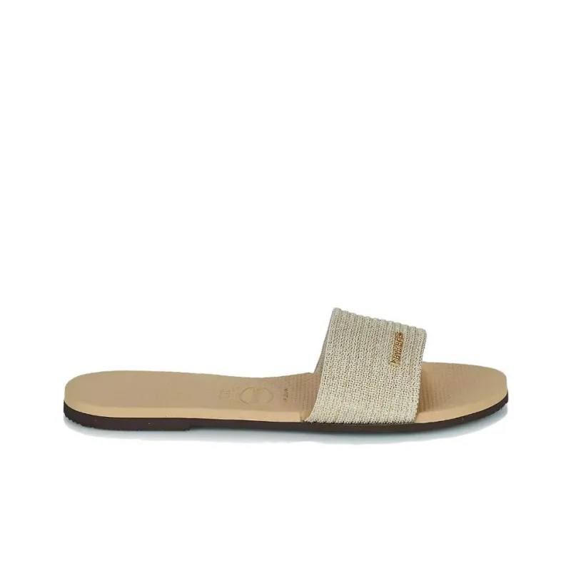 Havaianas Slide Slippers Women's Beige-1