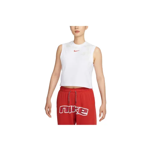 Nike Sleeveless Sports Shirts Women's White