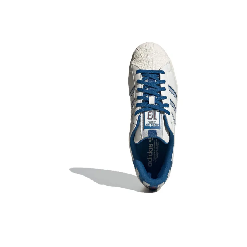 adidas originals Superstar White Blue-4