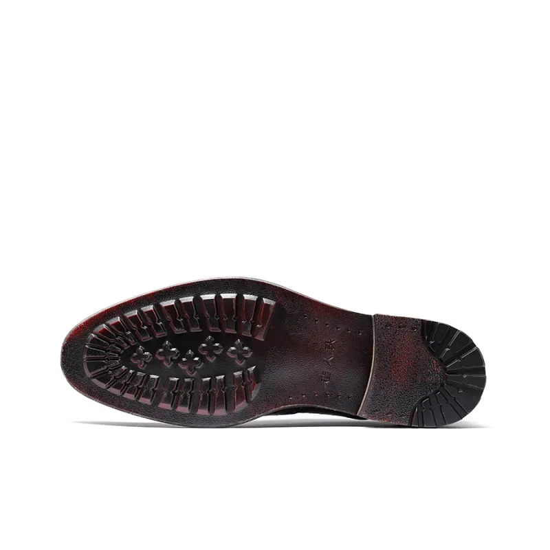 LAORENTOU Dress Shoes Men Low Top Black/Brown-4