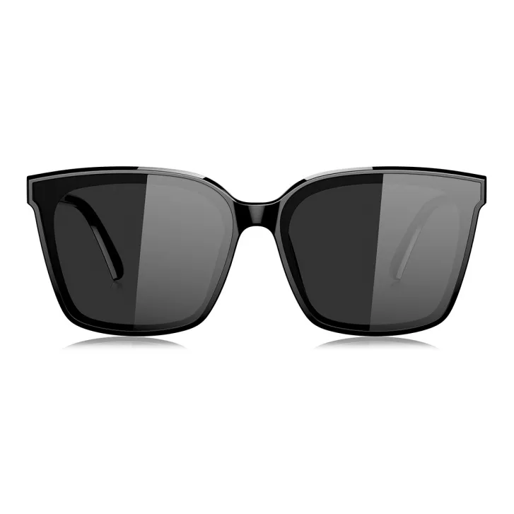 PARIM TR90 Square Sunglasses Unisex Black-1