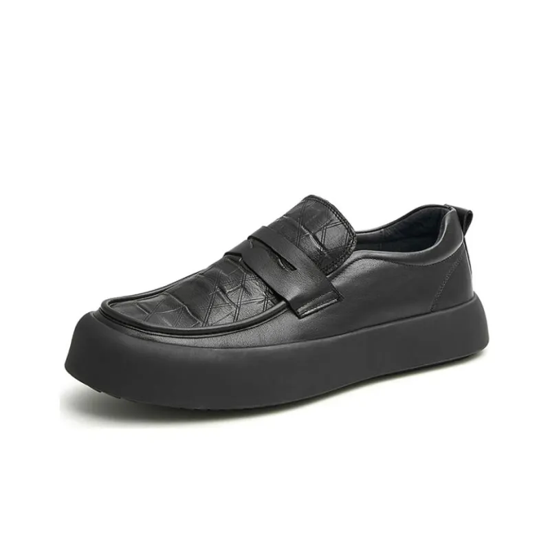 TATA Men's Casual Shoes Men Low Top Black-1