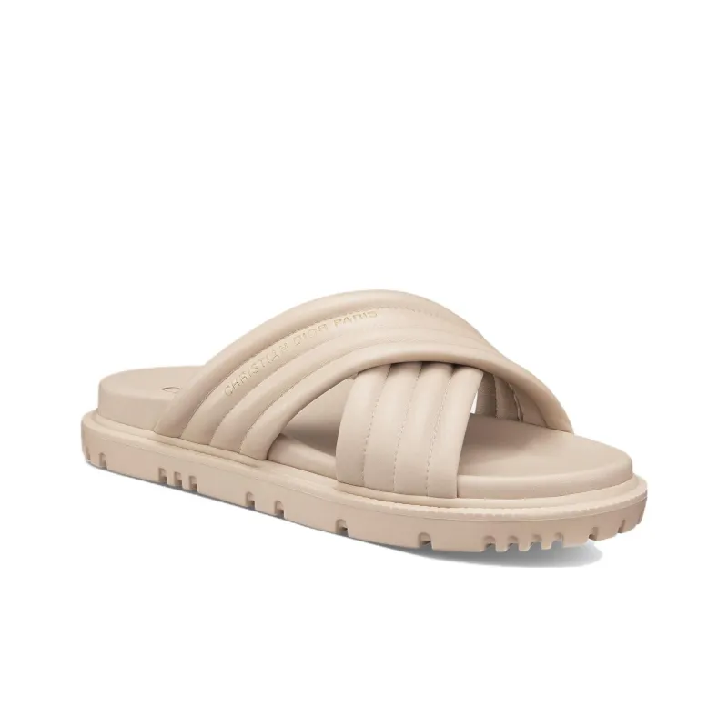 DIOR D Cross EVA Slide Slippers Women's Pink Beige-1