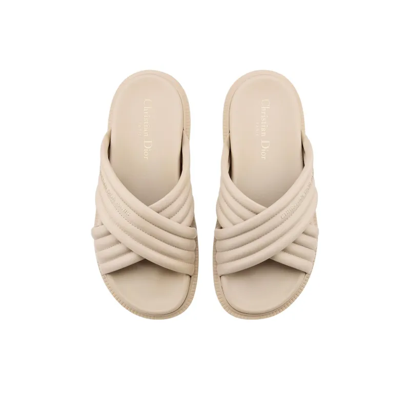 DIOR D Cross EVA Slide Slippers Women's Pink Beige-3