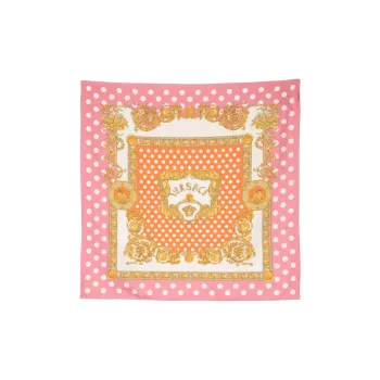 VERSACE Seashell Baroque Silk Scarf