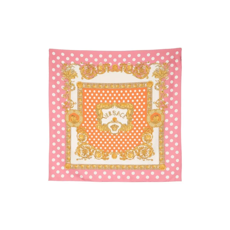 VERSACE Seashell Baroque Silk Scarf-0