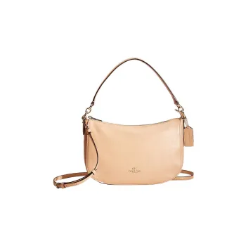 COACH Chelsea Leather Handbag Shoulder Bag Crossbody Bag Large Size Women's Light Apricot