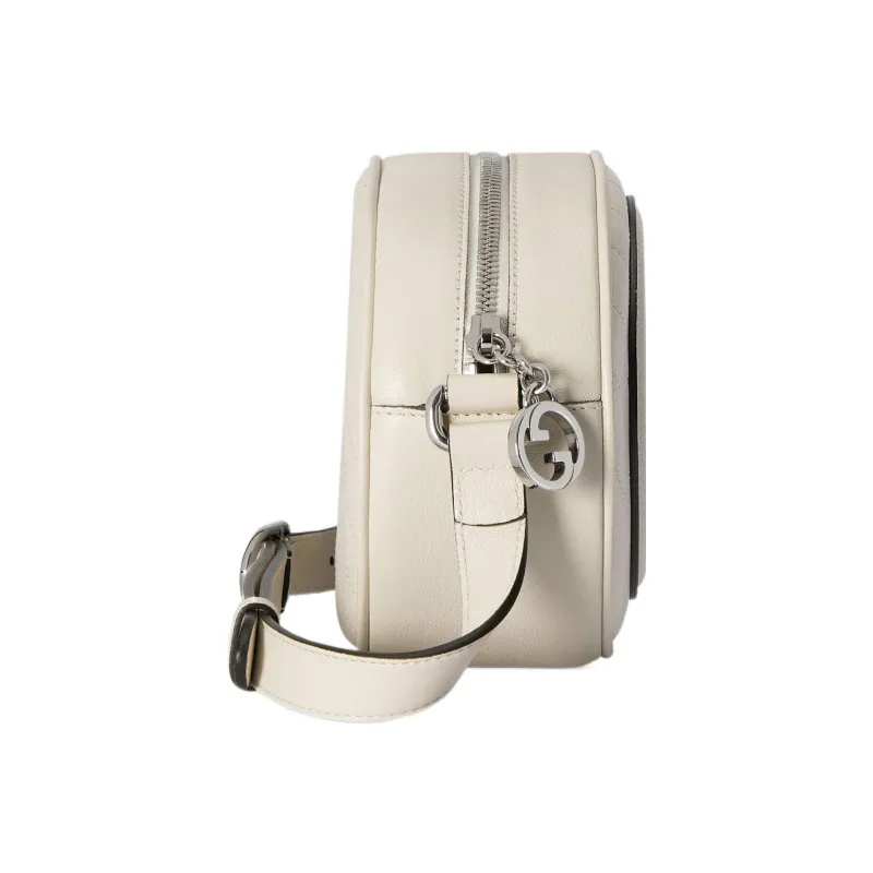 GUCCI Blondie Leather Crossbody Bag Shoulder Bag Women's White-3