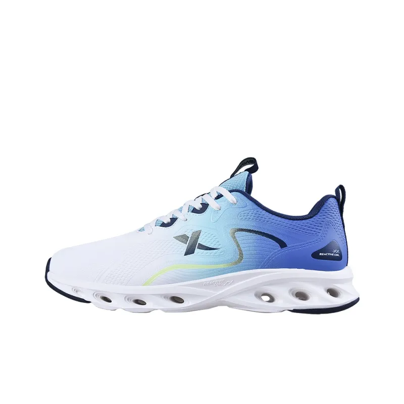 XTEP Cushioning Wear Resistant Low Top Casual Running Shoes Men's Water Sky Blue-0