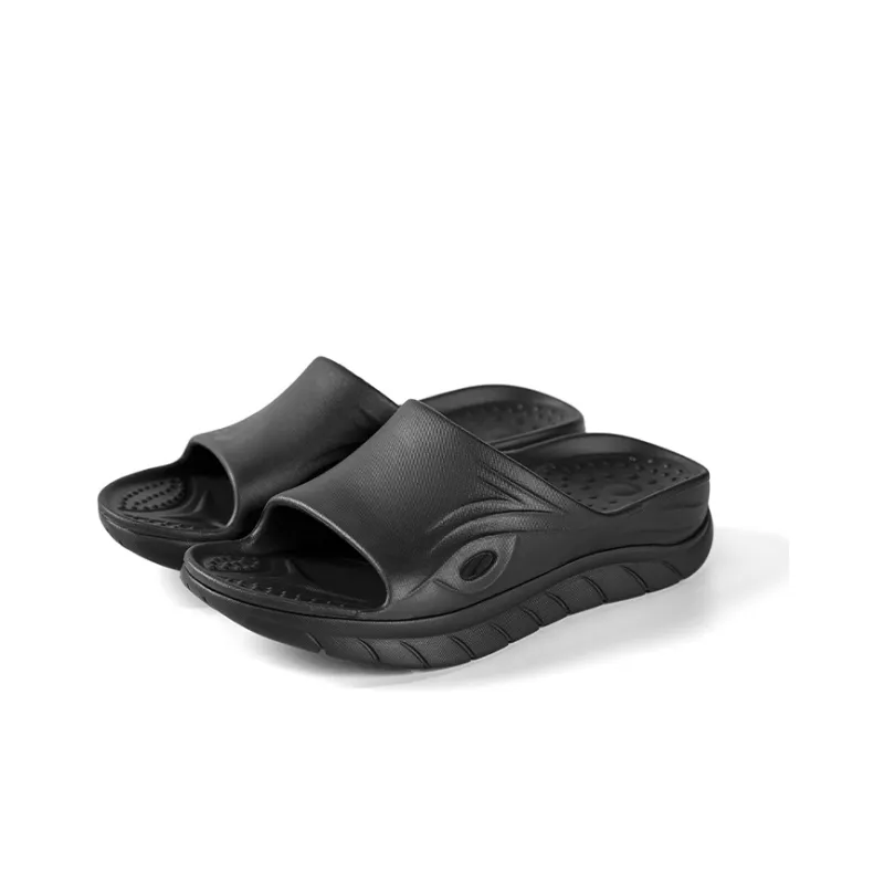 KOOLARA On The Cloud Slide Slippers Men's Knight Black-2