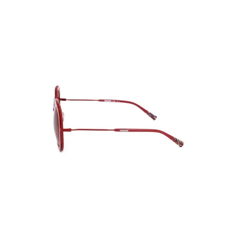 MISSONI Plastic Irregular Shape Sunglasses Women's Red-2