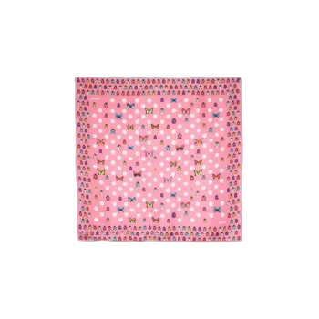 VERSACE Silk Scarves Women's Pink