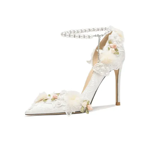 Lily Wei High Heels Women's White