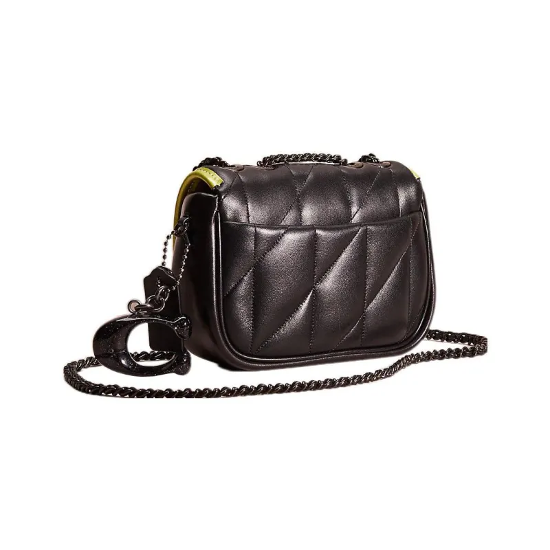COACH Madison Nappa Leather Pillow Bag Shoulder Bag Women's Black-1