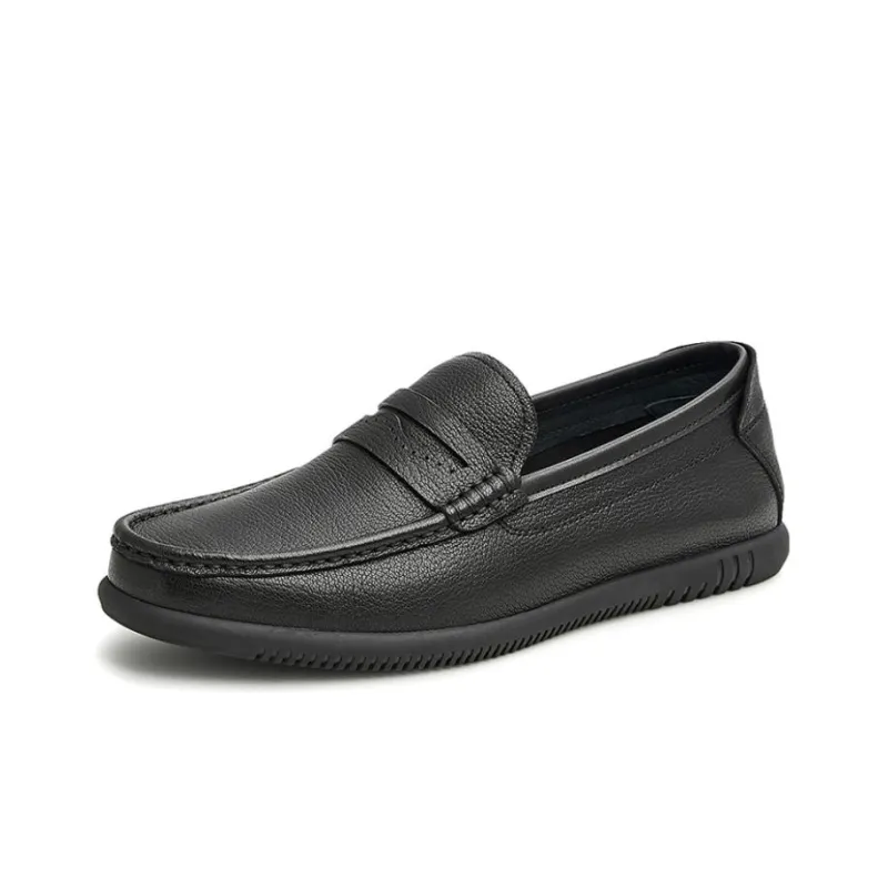 TATA Men's Casual Shoes Men Low Top Black/Brown-1