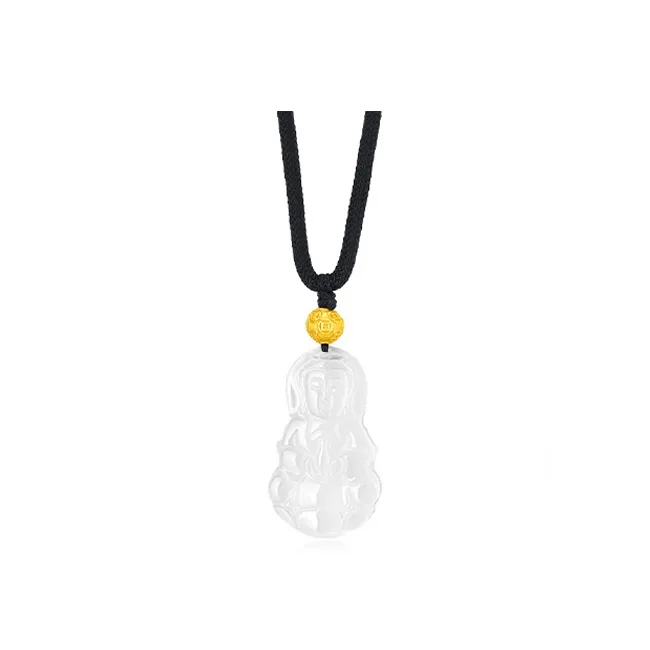 MOONS FAME Chalcedony Necklaces Unisex-1