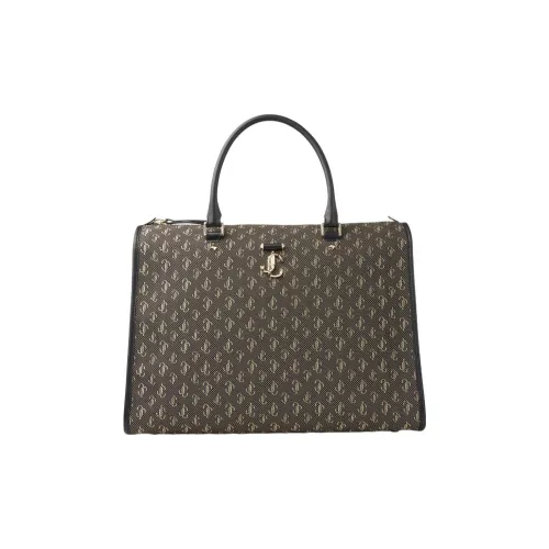 Jimmy Choo Calfskin Shoulder Bag Crossbody Bag Handbag Men's Brown