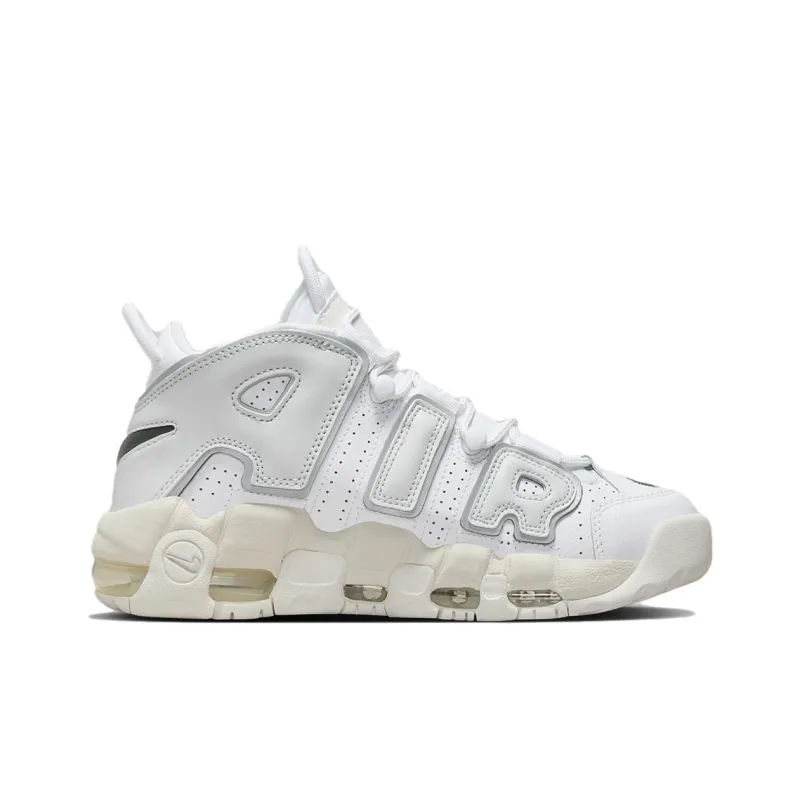 Nike Air More Uptempo White Iron Grey Women's-1
