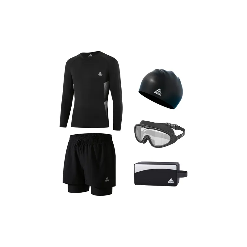 PEAK Swimming Sets Polyester Pool Men's Black-4