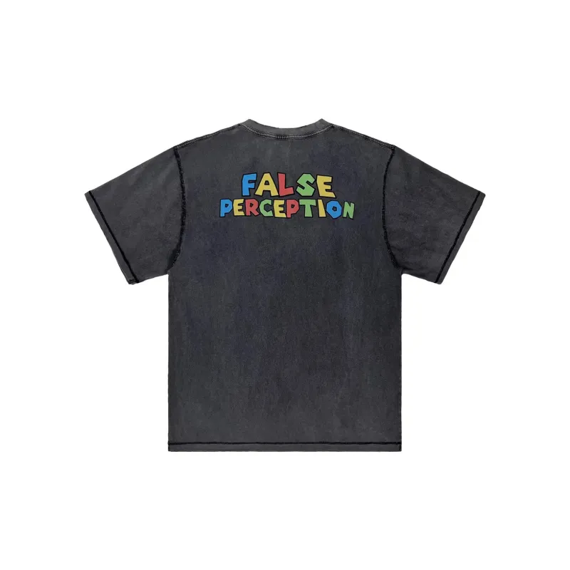 False Perception Short Sleeved T Shirts Unisex-1