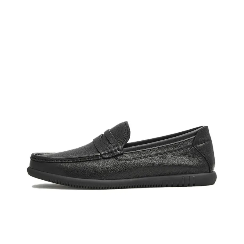 TATA Men's Casual Shoes Men Low Top Black/Brown-0