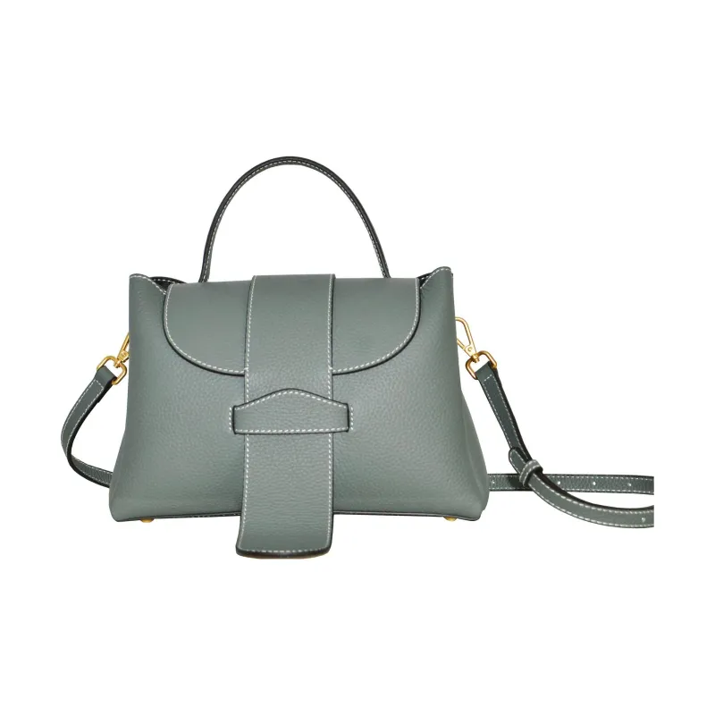 CAVANA Calfskin Boston Bag Shoulder Bag Crossbody Bag Handbag Women's Almond Green-0