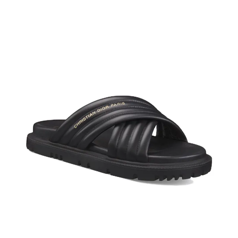 DIOR D Cross EVA Odor Resistant Slide Slippers Women's Black-2