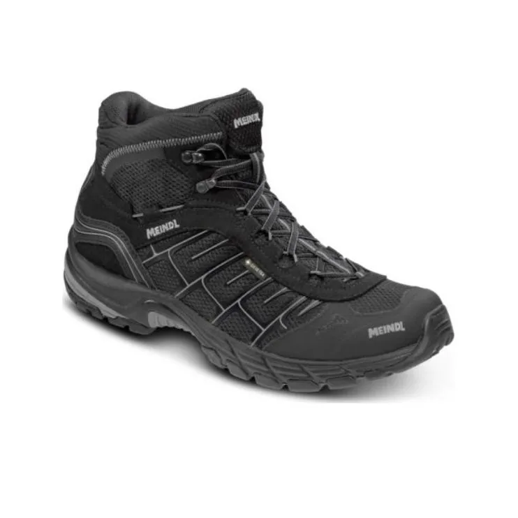 MEINDL Quebec Mid GTX Anti-Slip Wear-Resistant Low-Top Outdoor Shoes Men's Black-1
