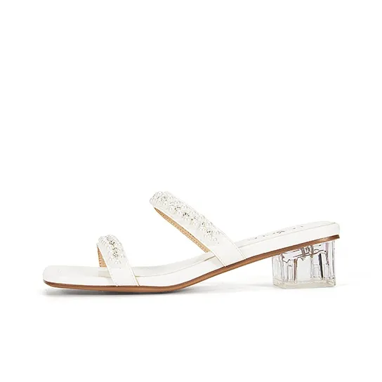 LESELE Slide Slippers Women's Black/Beige-5