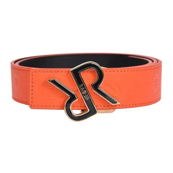 RARE FW23 Classic Logo Double Sided Belt, Orange Men's