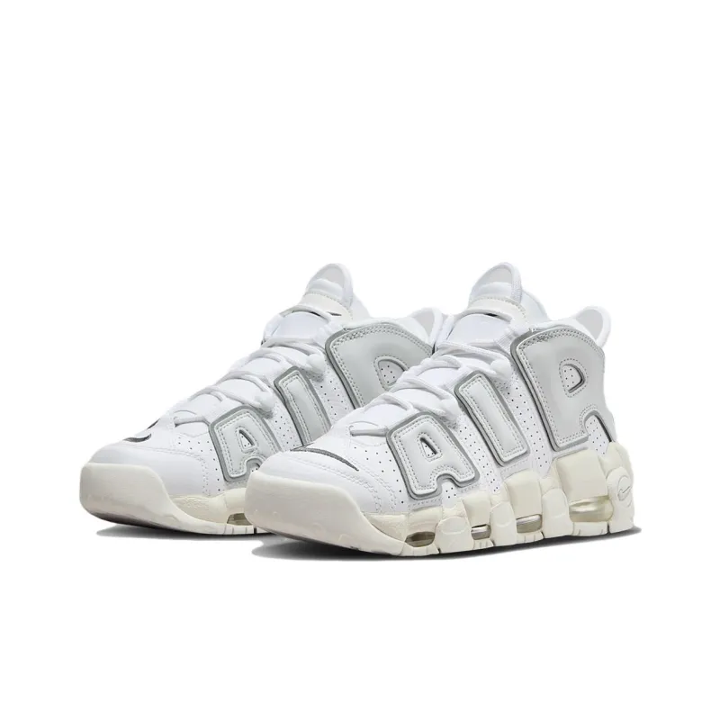 Nike Air More Uptempo White Iron Grey Women's-2