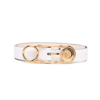 VERSACE Safety-Pin Leather Belt