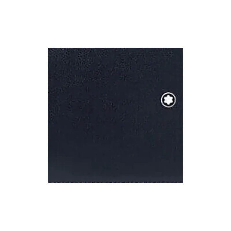 MONTBLANC Full Grain Cow Leather Card Clip Card Holder Men's Blue-2