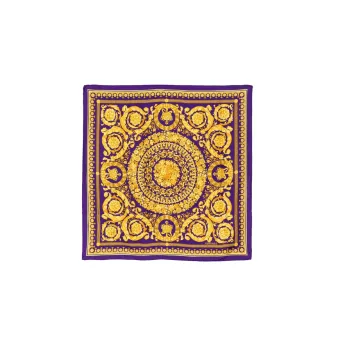 VERSACE Silk Scarves Women's Purple