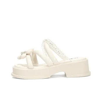 LESELE Slide Slippers Women's Beige/Pink