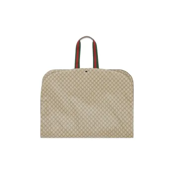 GUCCI Canvas Leather Trim Canvas Bag Handbags Regular Men's Brown