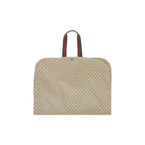 GUCCI Canvas Leather Trim Canvas Bag Handbags Regular Men's Brown