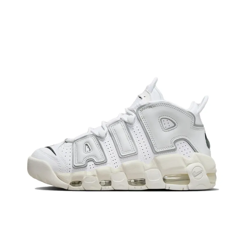Nike Air More Uptempo White Iron Grey Women's-0