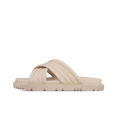 DIOR Slide Slippers Women's Pink Beige