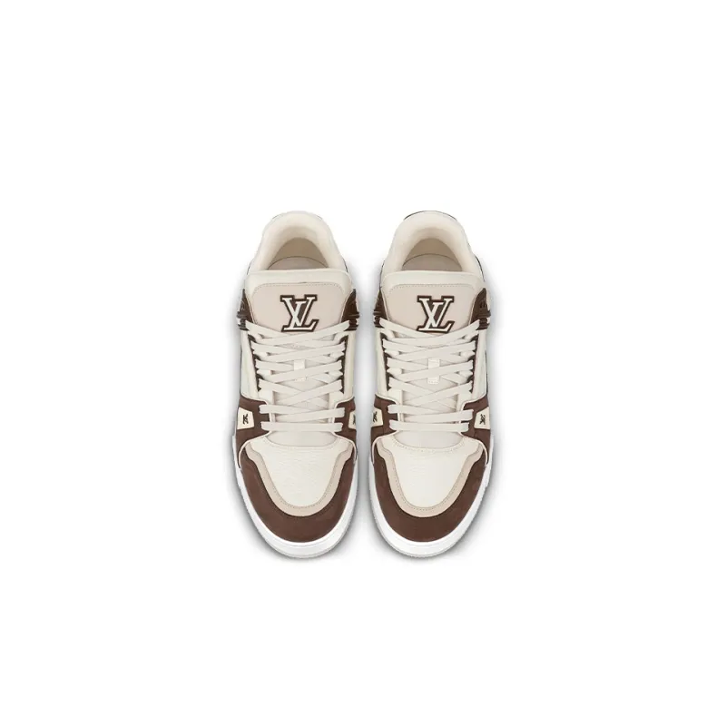 LOUIS VUITTON Lv Trainers 'Beige Brown'-2