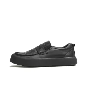 TATA Men's Casual Shoes Men Low Top Black