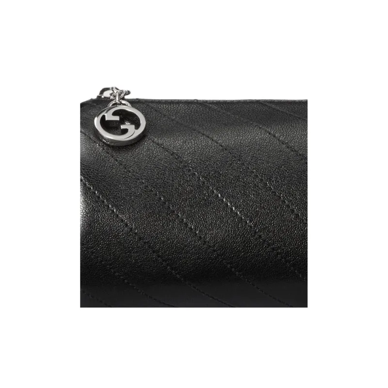GUCCI Blondie Leather Pen Holder Bag, Handbag, Shoulder Bag Women's Black-7
