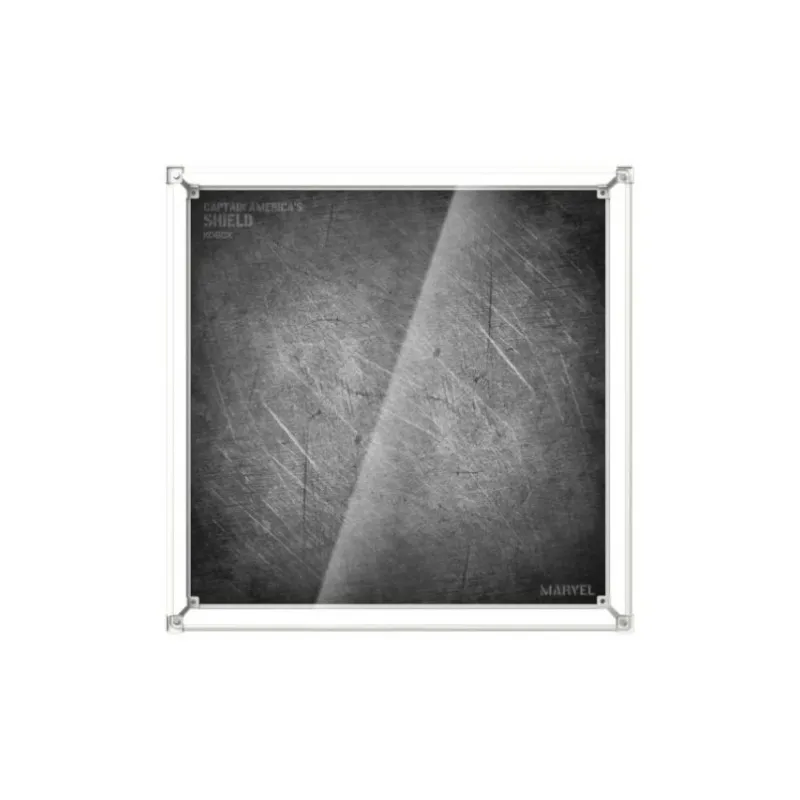 KGBOX Captain America Shield Acrylic Spray Painting Display Case Dust Cover Storage Box Model Accessories-5