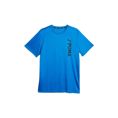 PUMA Fit Poly T-Shirts Men Blue