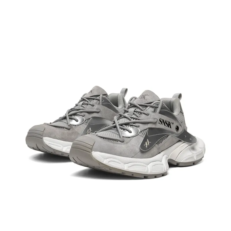 SNSK Crescent Moon Curved Knife 1.0 Cushioning Anti-Slip Wear-Resistant Breathability Low-Top Chunky Sneakers Unisex-2