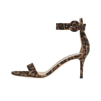 GIANVITO ROSSI Holly 120mm Leopard-print Sandals