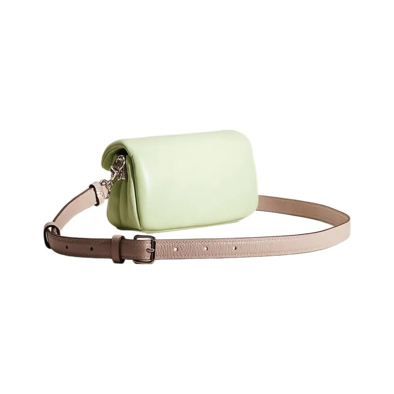 COACH Pillow Leather Pillow Bag, Crossbody Bag, Shoulder Bag Regular Women's Mint Green-1